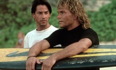 Keanu Reeves and Patrick Swayze in Point Break