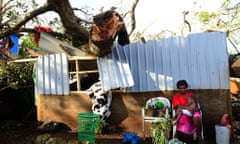 Tree collapsed on shack, Port Vila, Vanuatu