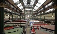 An interior shot of Leeds Market