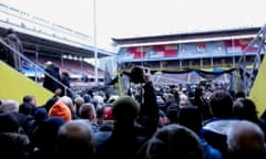 Swedish fans demolish historic stadium- video