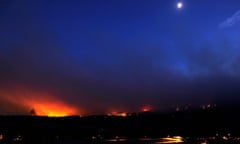 The Waldo Canyon fire burns near Colorado Springs