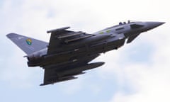 RAF Typhoon jet fighter