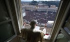 Pope Benedict XVI's leads the Angelus prayer at the Vatican
