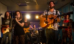 Tunng perform in the Guardian studio