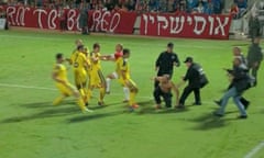 Tel Aviv derby abandoned after striker attacked