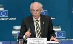 European council president Herman Van Rompuy 