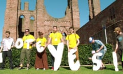 Campaigners for a Yes vote in Scotland's Independence referendum