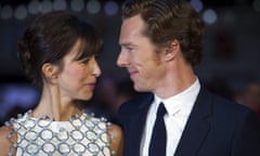 Benedict Cumberbatch with his wife Sophie Hunter