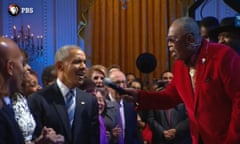 140x84 trailpic for Obama singing at Ray Charles event