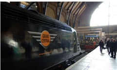 Grand Central train at King's Cross railway station