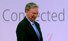 Google chairman Eric Schmidt