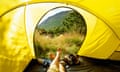 National Trust campsite at Wasdale Head, Cumbria