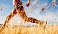 Halo | An athletic woman jogging in the Columbia Gorge, Oregon.