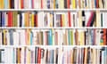 A shelf filled with books