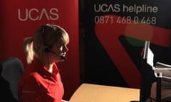 Ucas employee takes call
