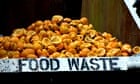 Live better: Food waste skip next to a juice bar, Glastonbury festival 2008