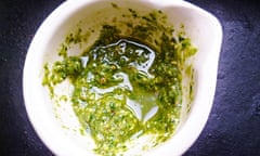 Leftover pesto