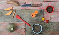 Storecupboard challenge: pot of allspice and a pastry brush and a knife & possibly a whole allspice