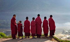 Buddhist monks in Bhutan