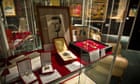 Items which belonged to Nicolae Ceausescu, on display before an auction in Bucharest, Romania