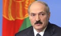 Belarus president Alexander Lukashenko speaks to a media in Minsk, in March 2006.