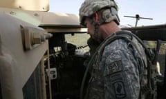 Charlie Company's Captain McChrystal controls troops in contact from his remote location, calling in instructions and ordering artillery counter-strikes. Photograph: John D McHugh