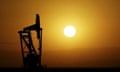 An oil rig in Los Padres National Forest, California