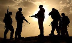 British soldiers on patrol in Helmand province, Afghanistan