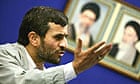 The Iranian president, Mahmoud Ahmadinejad