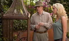 Woody Allen on the set of Vicky Cristina with Scarlett Johansson
