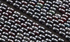 Cars Sit Unsold In Avonmouth Docks