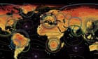 A map showing the impact of a global temperature rise of 4C.