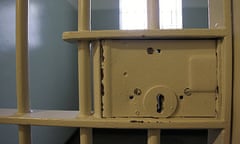 A prison cell door