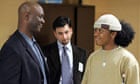 Robert Wisdom as Bunny, Dan Deluca as Parenti, and Julito McCullum as Namond in The Wire.