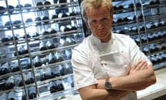 Chef Gordon Ramsay at his Trianon restaurant