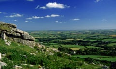 Bodmin Moor stretches as far as the south Cornwall coast