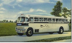 Vintage Greyhound bus