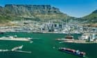 Cape Town below Table Mountain, South Africa