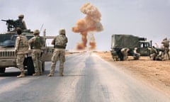 US marines in action during the Iraq war