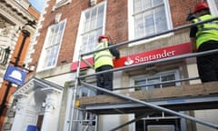 A Bradford & Bingley in Worcester is rebranded with the Santander name. December 2009