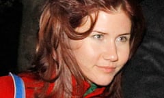 Anna Chapman at the Baikonur cosmodrome in Kazakhstan