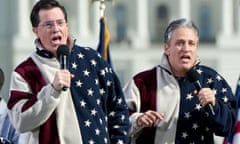 Stephen Colbert and Jon Stewart