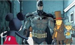 Disney Epic Mickey; Batman: Arkham Asylum, and Professor Layton and the Lost Future.