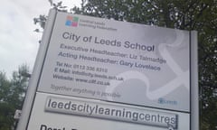 city of Leeds school sign