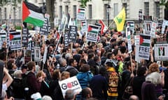 Gaza protesters in London