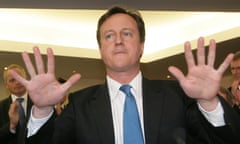 David Cameron speaking in Belfast on 4 May 2010.