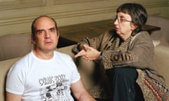 Harvey Pekar of comic book American Splendor and Joyce Brabner