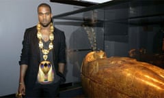 Kanye West at Tutankhamen exhibition, New York