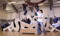 Actors from the National Youth Theatre at a rehearsal for Tom Stoppard's Merchant of Venice