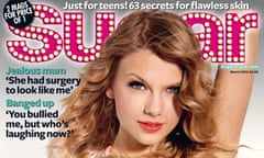 Taylor Swift on the cover of Sugar magazine